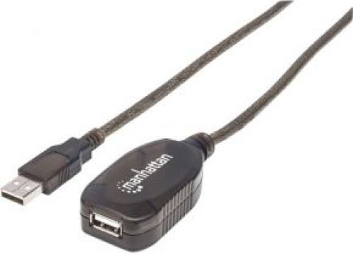 Manhattan 152365 15m USB A USB A Zwart USB-kabel