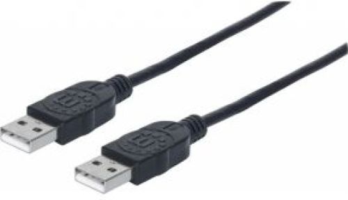 Manhattan 353915 3m USB A USB A Zwart USB-kabel