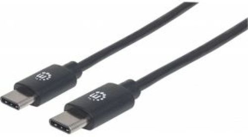 Manhattan 354868 0.5m USB C USB C Mannelijk Mannelijk Zwart USB-kabel