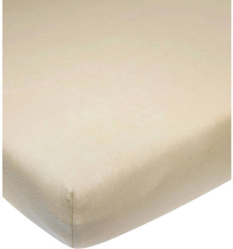 Meyco katoenen junior hoeslaken 70x140/150 cm sand Sand