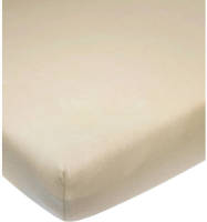 Meyco katoenen ledikant hoeslaken 60x120 cm sand