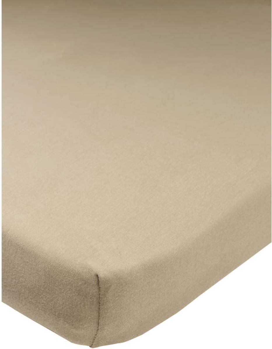 Meyco hoeslaken boxmatras 75x95 cm taupe