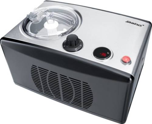 - Steba IC150 - Roomijsmachine met compressor - Zelfvriezend - 1,5L - RVS/Zwart