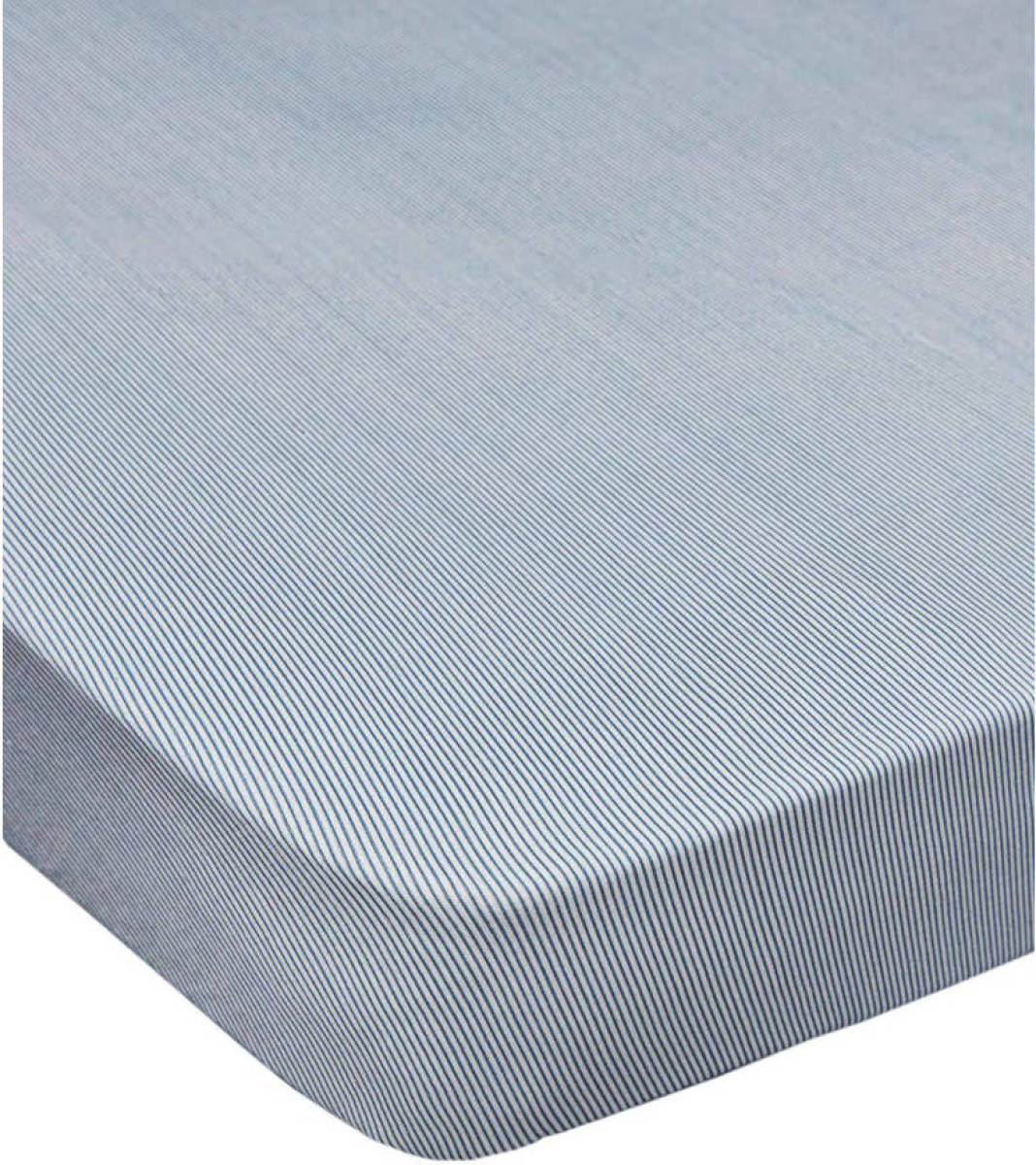 WildWood katoenen baby wieg hoeslaken French Summer Stripes 40x80cm