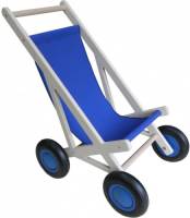 Van Dijk Toys Van Dijk Poppenbuggy blauw