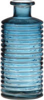 Bellatio Design Glazen Stijlvolle Bloemenvaas Transparant Blauw D14.5 En H31 Cm - Vazen