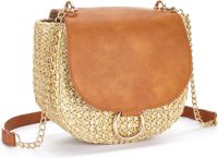 Lascana schoudertas Mini-bag van raffia