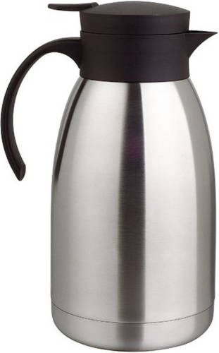 Merkloos RVS thermosfles/isoleerkan 2 liter - Thermosflessen en isoleerkannen voor warme / koude dranken