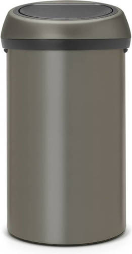 Brabantia Touch Bin Afvalemmer - 60 liter - Platinum
