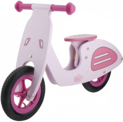 Kids Club Loopfiets Vespa Loopfiets Met 2 Wielen 10 Inch Meisjes Roze