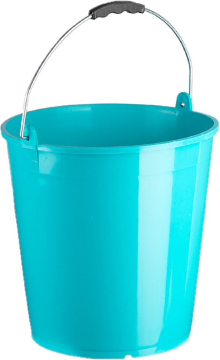 Forte Plastics Set van 2x stuks emmers blauw 15 liter 32 x 31 cm schoonmaakartikelen