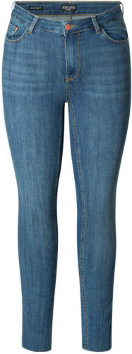 Base Level Curvy by Yesta cropped high waist skinny jeans Anna light denim