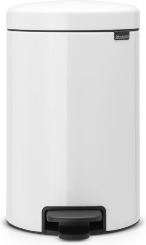 Brabantia newIcon pedaalemmer met metalen b.e. 12 l - White