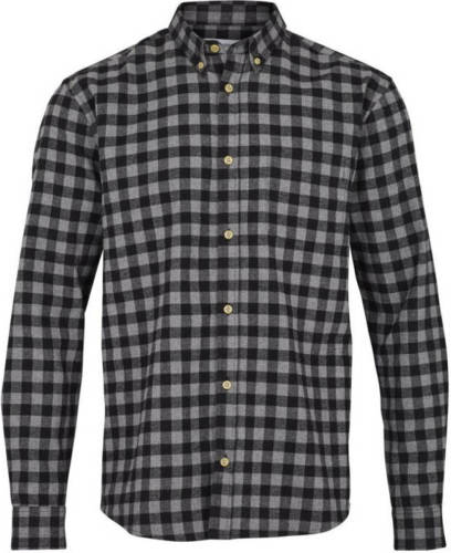 Kronstadt geruit regular fit overhemd Johan Check black