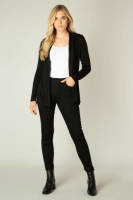 Base Level by Yest fijngebreid vest Yayla zwart