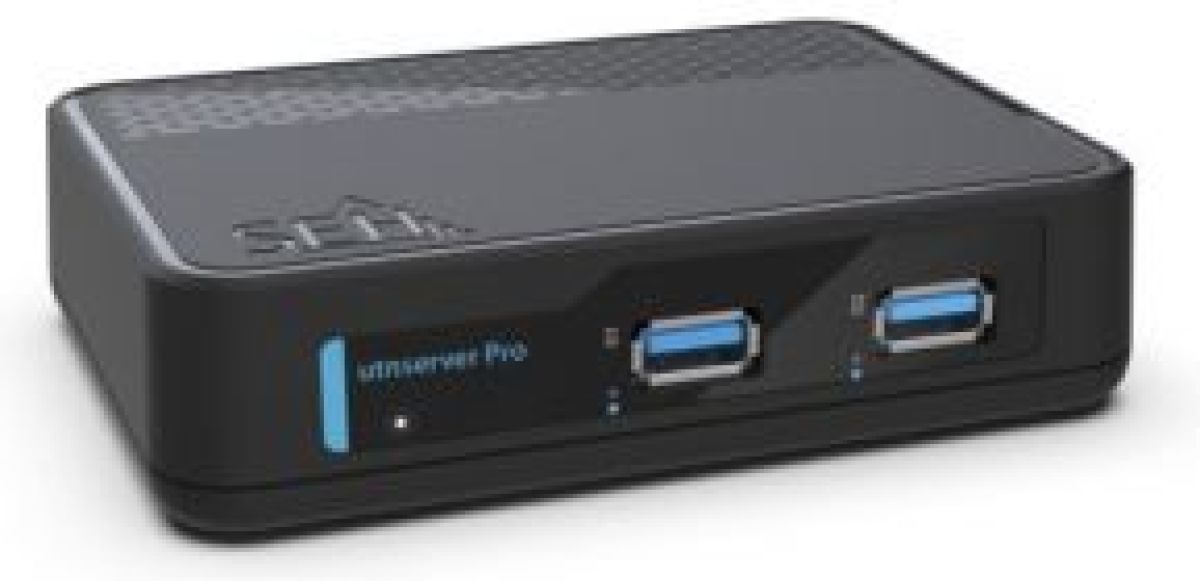 SEH utnserver Pro print server Ethernet LAN Zwart