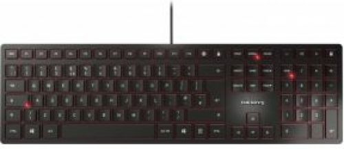 Cherry KC 6000 Slim toetsenbord USB QWERTY Brits Engels Zwart