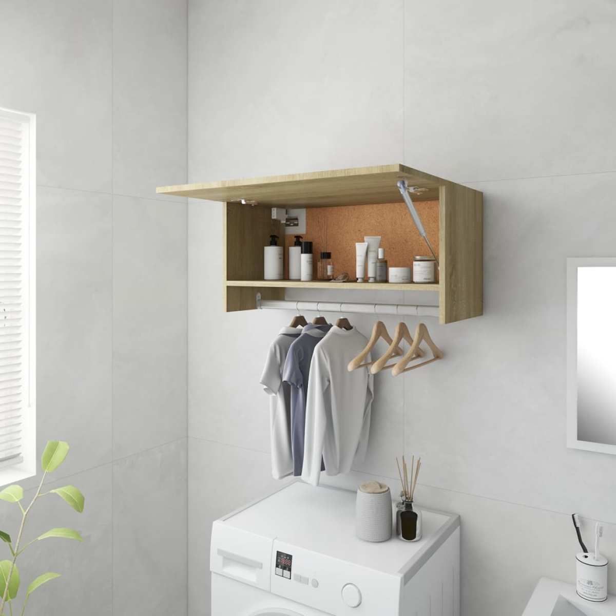 VidaXL Kledingkast 70x32,5x35 cm spaanplaat sonoma eikenkleurig