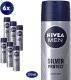 Nivea MEN anti-transpirant Spray Silver Protect - 6 x 150 ml