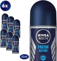 Nivea MEN anti-transpirant Roller Fresh Active - 6 x 50 ml