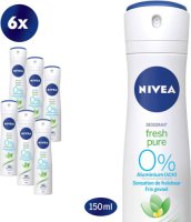 Nivea Anti-transpirant Spray Pure & Natural Jasmine - 6 x 150 ml