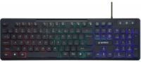 Gembird KB-UML-02 toetsenbord USB Amerikaans Engels Zwart