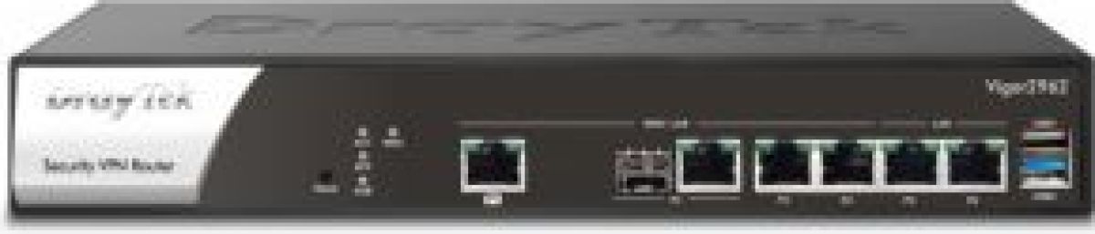 Draytek Vigor 2962 bedrade router 2.5 Gigabit Ethernet Zwart, Wit