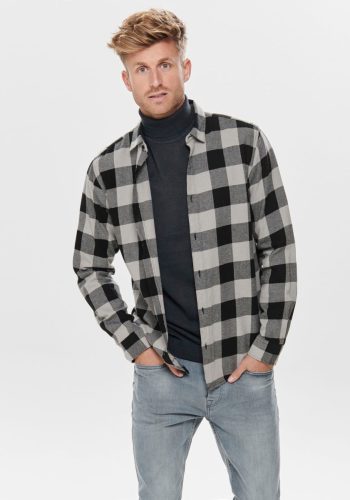 ONLY & SONS geruit slim fit overhemd ONSGUDMUND griffin
