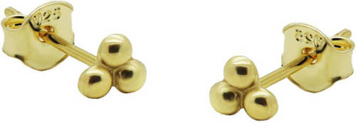 KARMA Jewelry verguld zilveren oorbellen Triple Dots