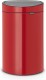 Brabantia Touch Bin afvalemmer 40 liter met kunststof binnenemmer - Passion Red