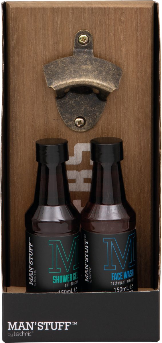 MAN'STUFF Reinigingsset voor de huid (3-delig)