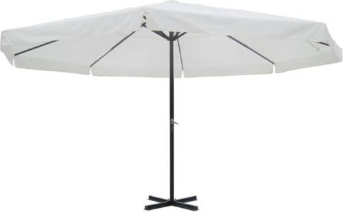 VidaXL Parasol Samos 500 cm aluminium wit