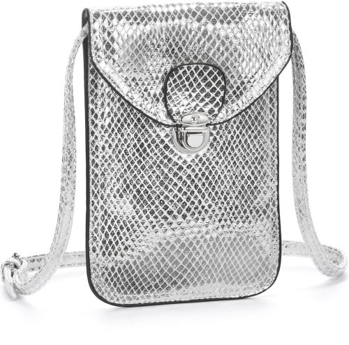Lascana Schoudertas Mini-bag, tasje voor de mobiele telefoon, kan omgehangen worden, in coole metallic-look