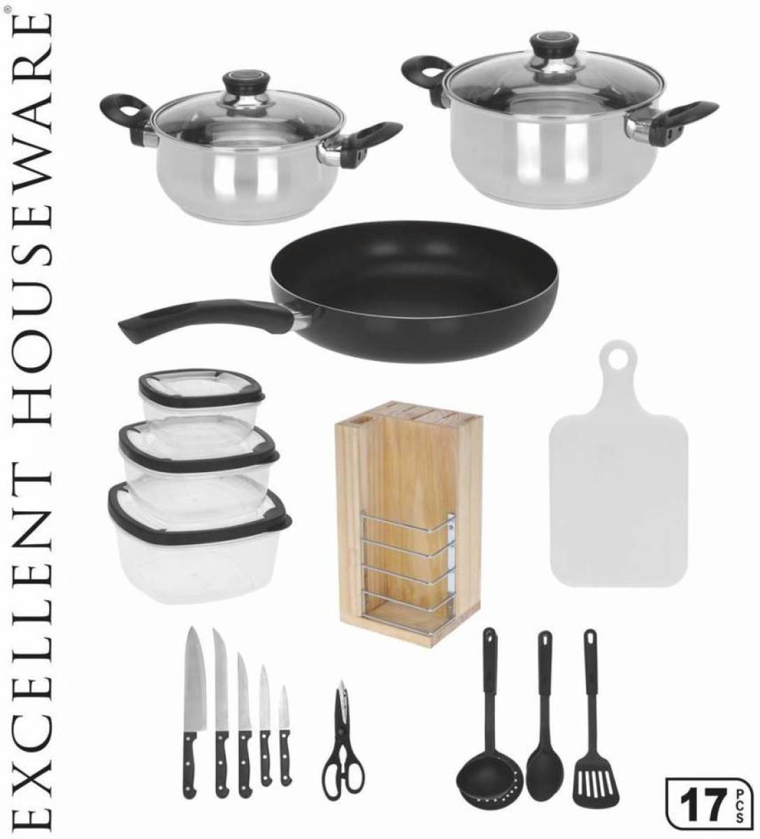 Excellent Houseware 17-Delige keuken starter set
