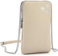 Lascana Schoudertas Mini-bag, tasje voor de mobiele telefoon, kan omgehangen worden, met ster-stempeldruk