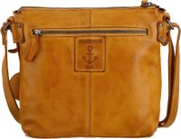 HARBOUR 2nd Schoudertas Isalie van leer met kenmerkende merk-anker-label en sierhanger