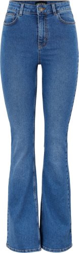 PIECES high waist flared jeans PCPEGGY medium blue denim