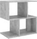 VidaXL Nachtkastje 50x30x51,5 cm spaanplaat betongrijs