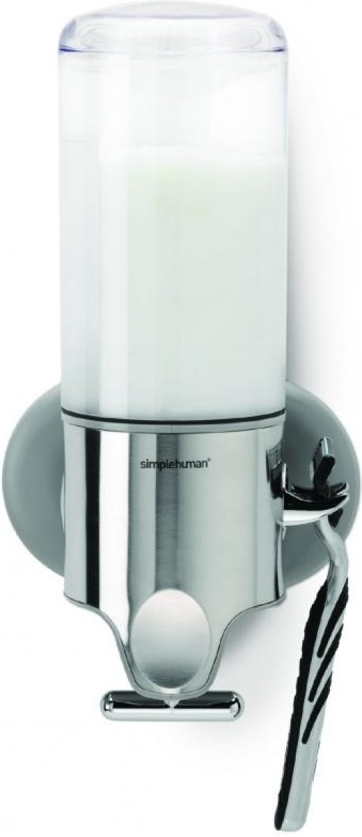 Simplehuman zeepdispenser hangend Enkel - 444 ml - zilverkleurig