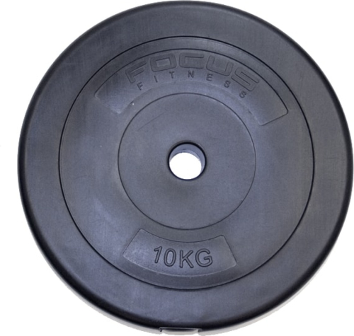 Halterschijf 30 mm - Focus Fitness - 10 kg - Kunststof