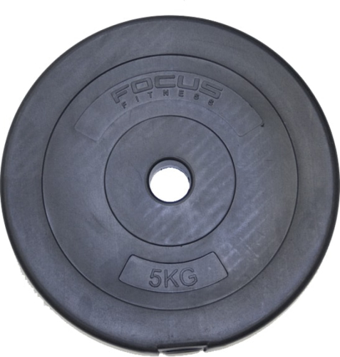 Halterschijf 30 mm - Focus Fitness - 5 kg - Kunststof