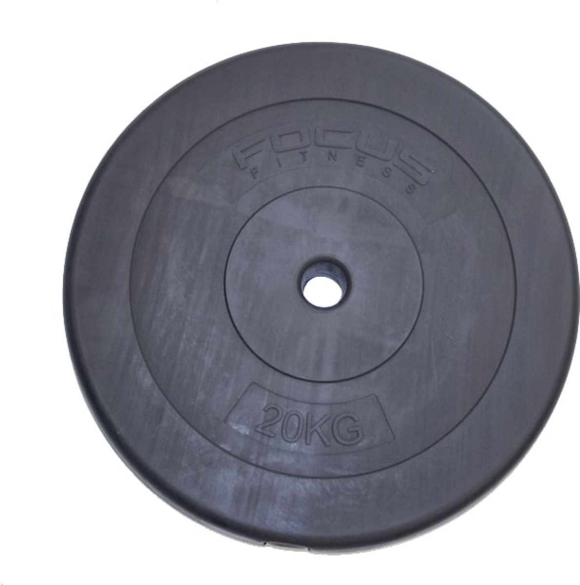 Halterschijf 30 mm - Focus Fitness - 20 kg - Kunststof