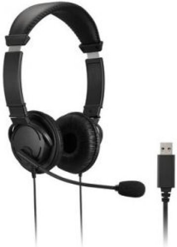 Kensington K33065WW hoofdtelefoon/headset Hoofdband USB Type-A Zwart