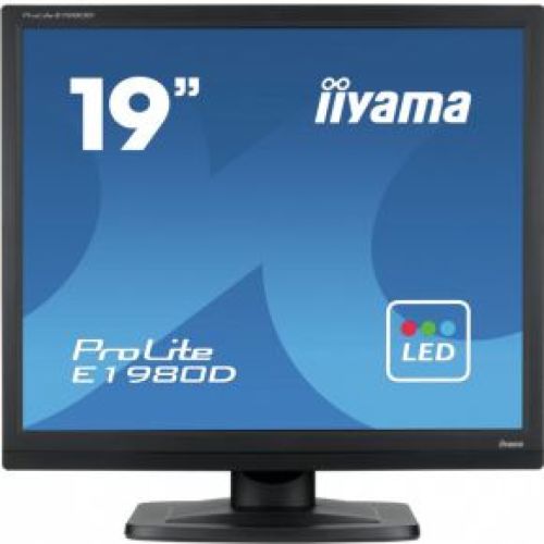 iiyama ProLite E1980D-B1 LED display 48,3 cm (19 ) 1280 x 1024 Pixels XGA Zwart