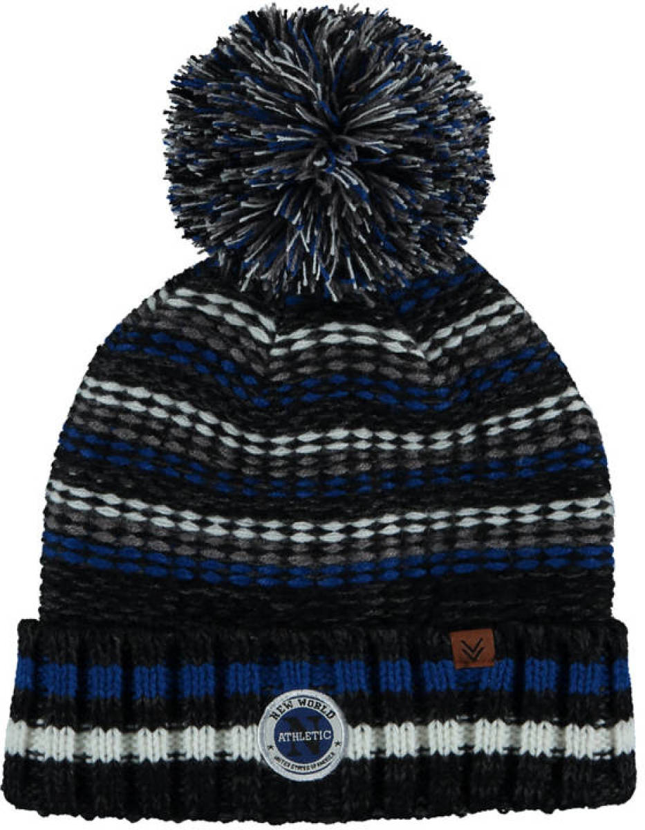 Sarlini muts zwart/blauw