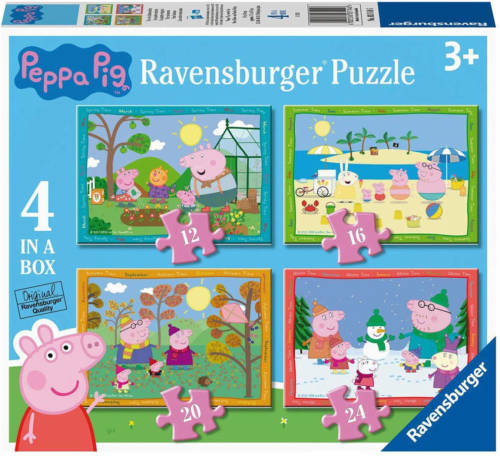 Peppa Pig 4 seizoenen legpuzzel 72 stukjes