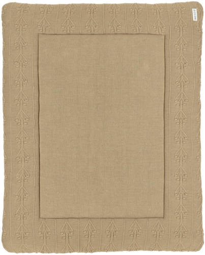 Meyco boxkleed Romantic flower 77x97 cm taupe