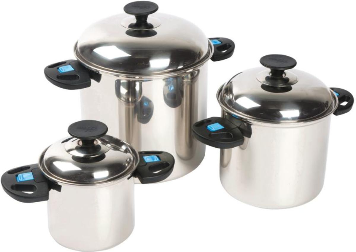 Bo-Camp Elegance Compact pannenset 3-delig - RVS