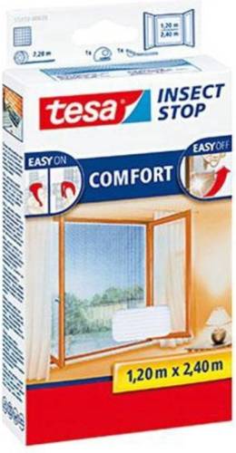 Tesa vliegenraam 'Comfort' wit 1,20 x 2,40 m