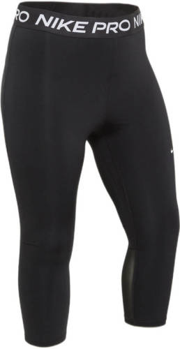 Nike Plus Size 7/8 sportbroek zwart/wit